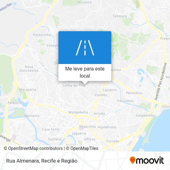 Rua Almenara mapa
