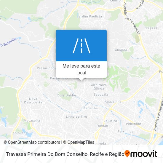 Travessa Primeira Do Bom Conselho mapa