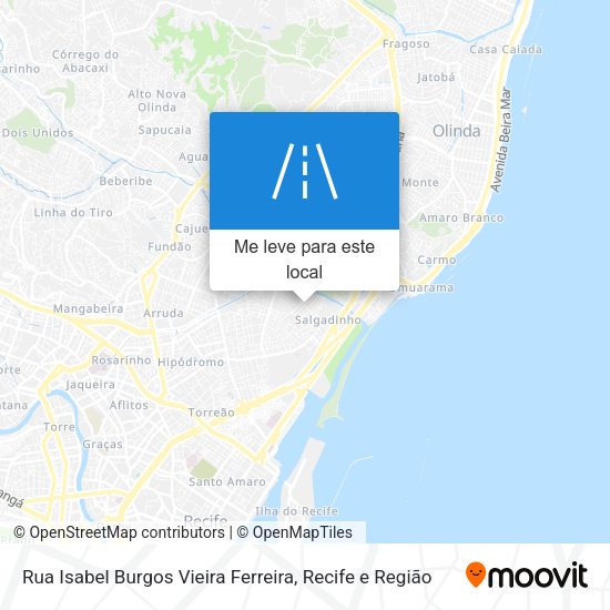 Rua Isabel Burgos Vieira Ferreira mapa
