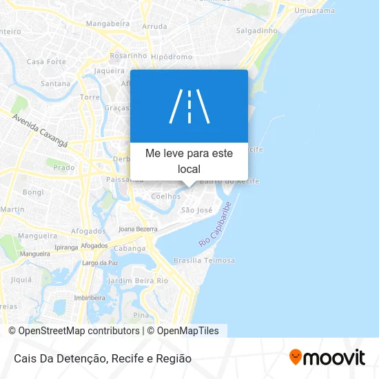 Cais Da Detenção mapa