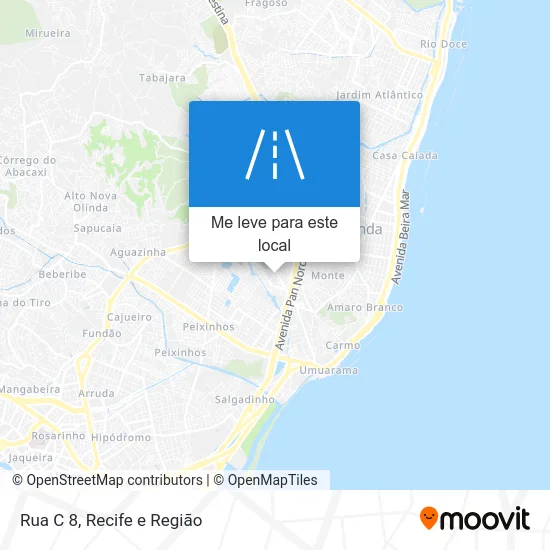 Rua C 8 mapa