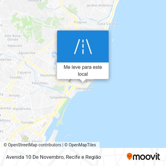 Avenida 10 De Novembro mapa