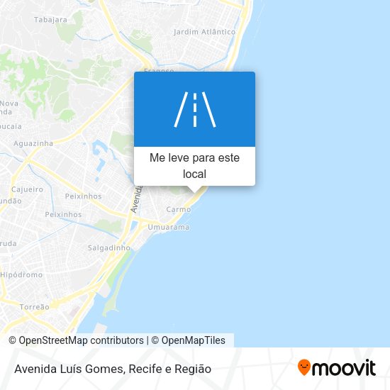 Avenida Luís Gomes mapa