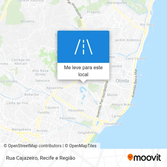 Rua Cajazeiro mapa