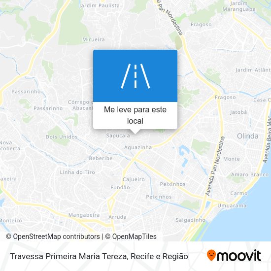 Travessa Primeira Maria Tereza mapa