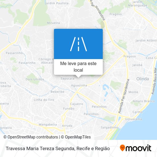 Travessa Maria Tereza Segunda mapa