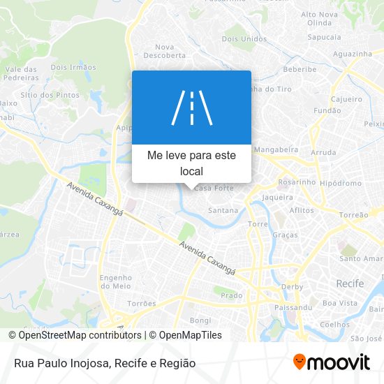 Rua Paulo Inojosa mapa