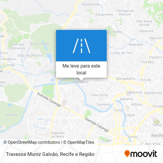 Travessa Muniz Galvão mapa
