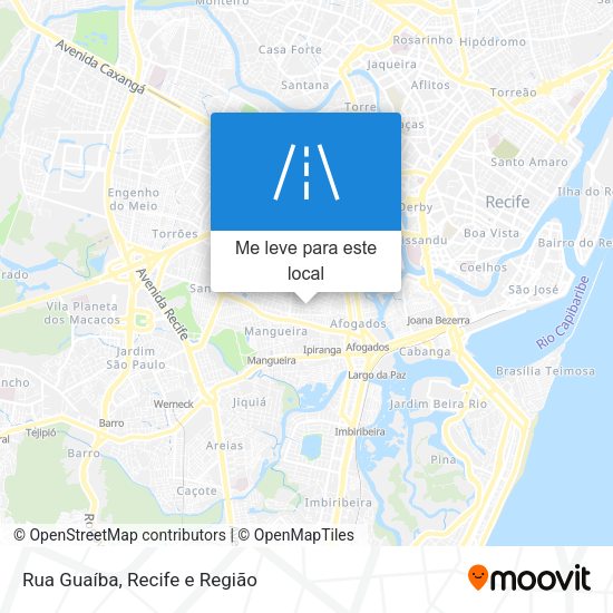 Rua Guaíba mapa