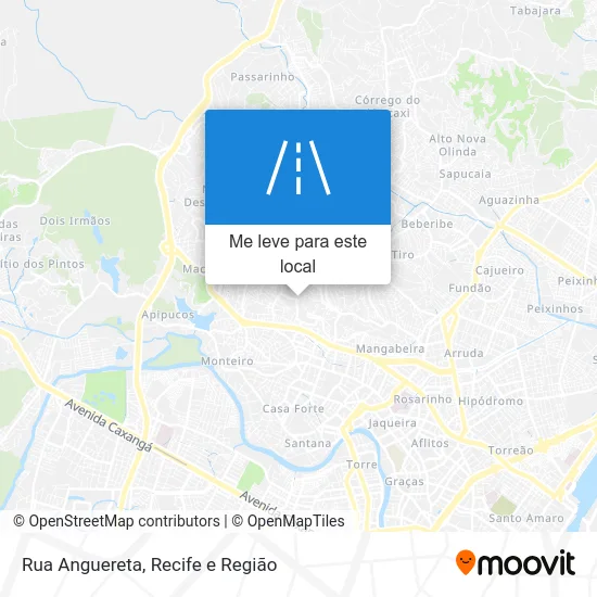 Rua Anguereta mapa