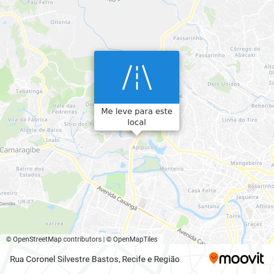 Rua Coronel Silvestre Bastos mapa