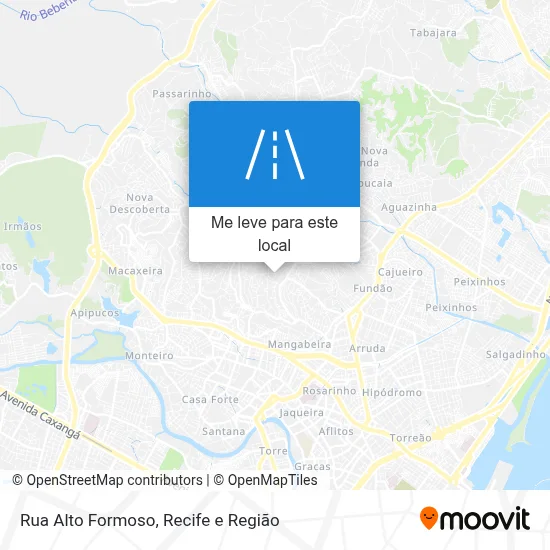 Rua Alto Formoso mapa