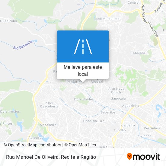 Rua Manoel De Oliveira mapa