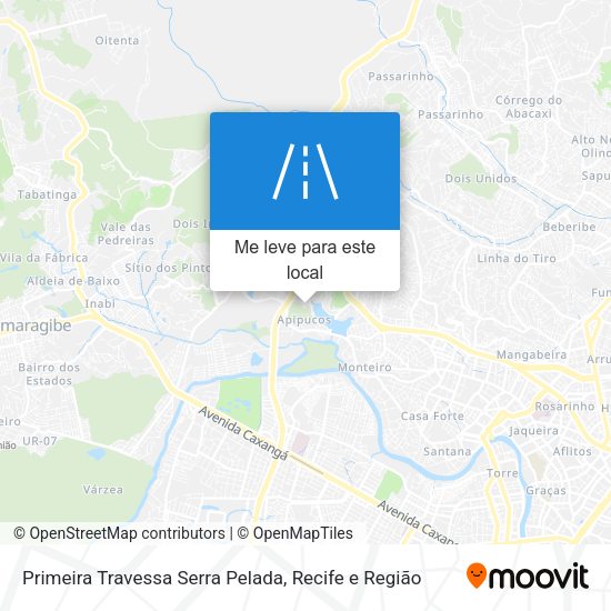 Primeira Travessa Serra Pelada mapa