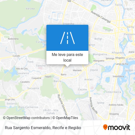 Rua Sargento Esmeraldo mapa