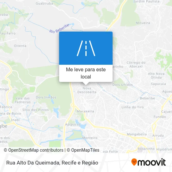 Rua Alto Da Queimada mapa