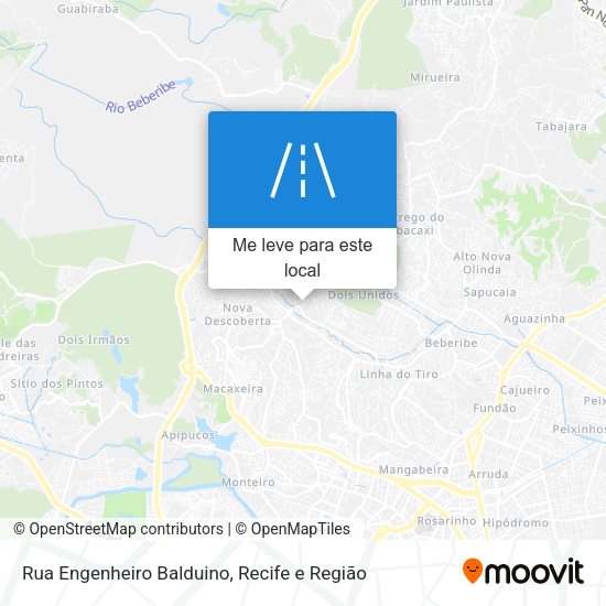 Rua Engenheiro Balduino mapa