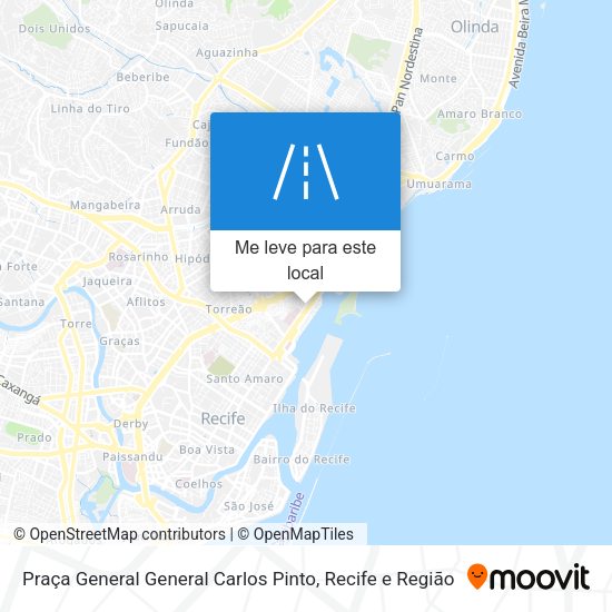 Praça General General Carlos Pinto mapa