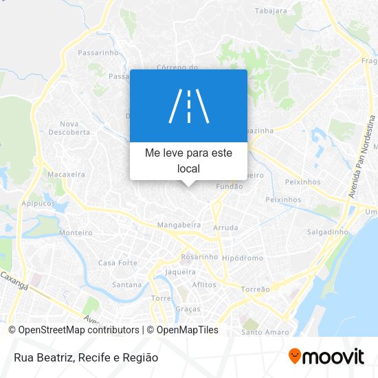 Rua Beatriz mapa