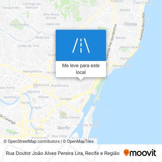 Rua Doutor João Alves Pereira Lira mapa
