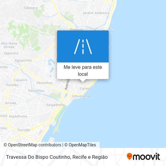 Travessa Do Bispo Coutinho mapa