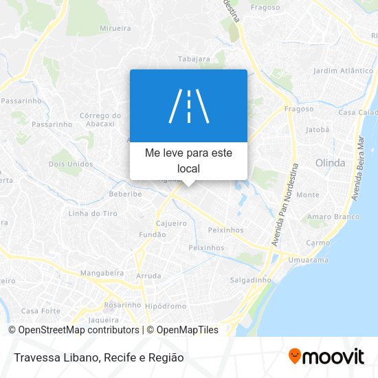 Travessa Libano mapa
