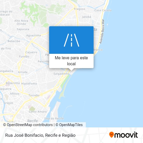 Rua José Bonifacio mapa