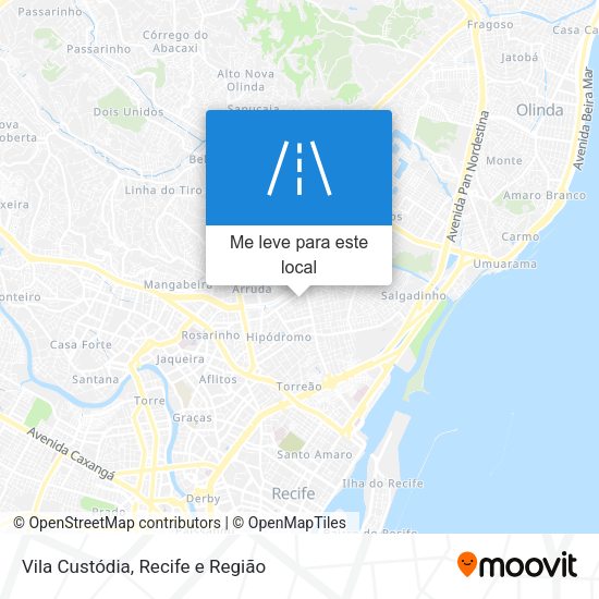 Vila Custódia mapa