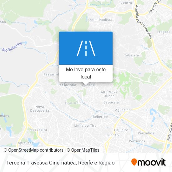 Terceira Travessa Cinematica mapa