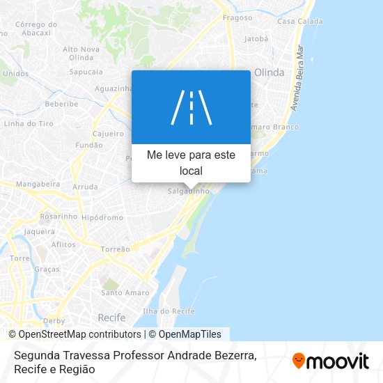 Segunda Travessa Professor Andrade Bezerra mapa