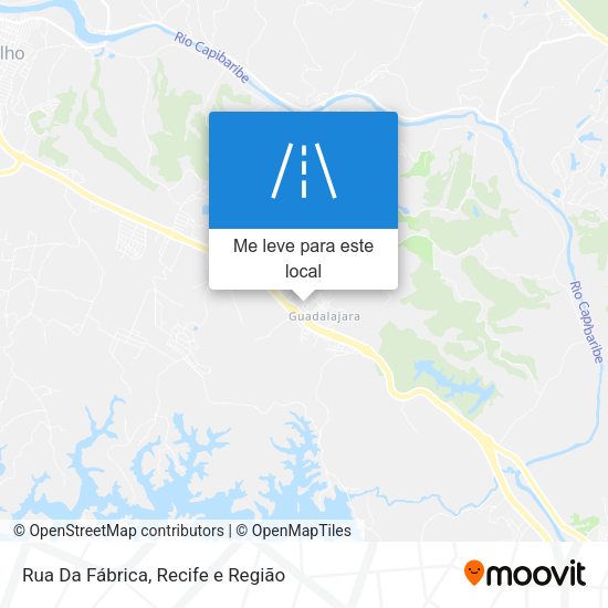 Rua Da Fábrica mapa