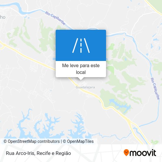 Rua Arco-Iris mapa