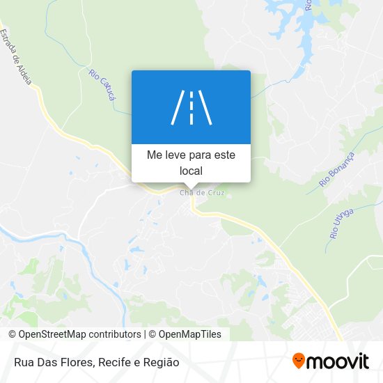 Rua Das Flores mapa