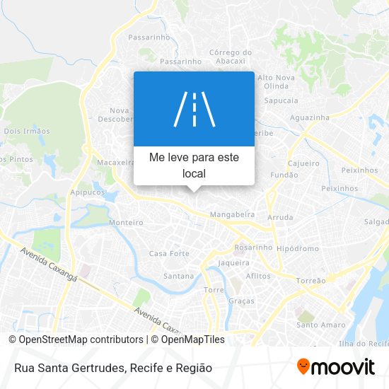 Rua Santa Gertrudes mapa