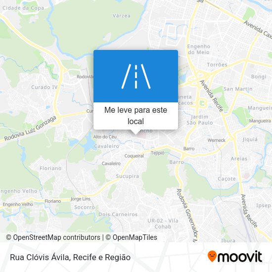 Rua Clóvis Ávila mapa