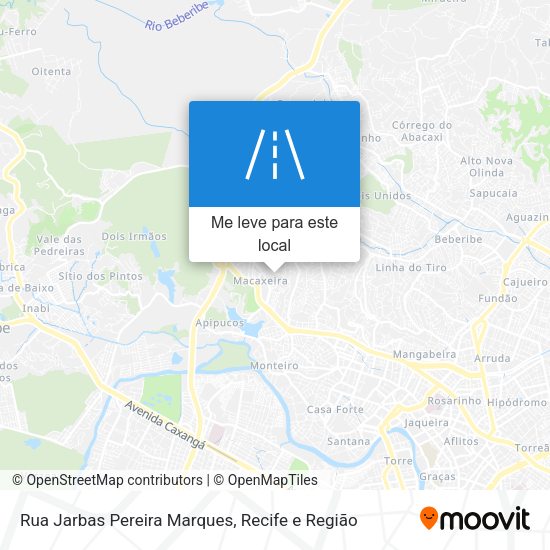 Rua Jarbas Pereira Marques mapa