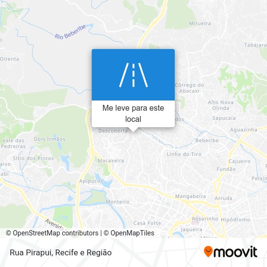 Rua Pirapui mapa