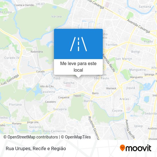 Rua Urupes mapa