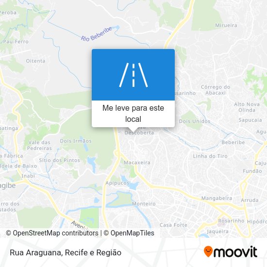 Rua Araguana mapa