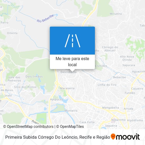 Primeira Subida Córrego Do Leôncio mapa