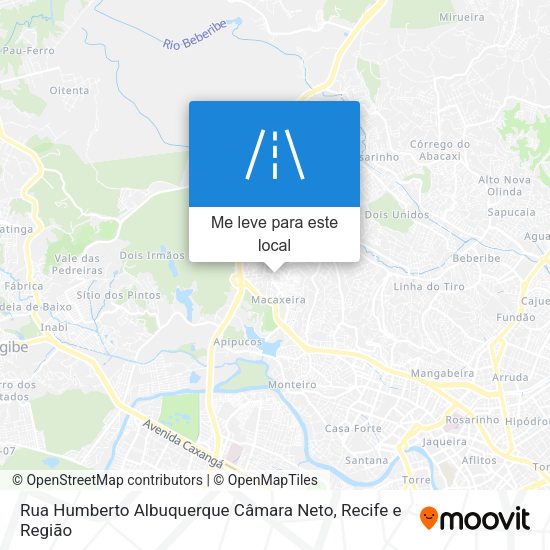 Rua Humberto Albuquerque Câmara Neto mapa