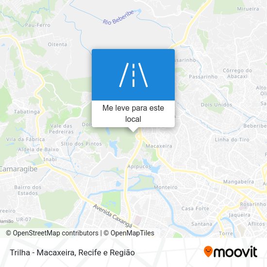 Trilha - Macaxeira mapa