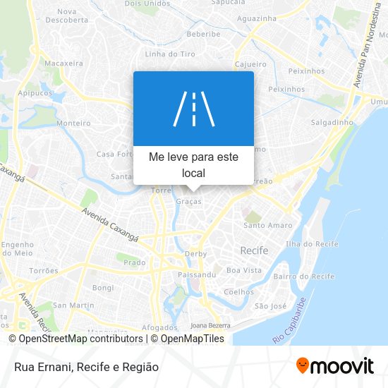 Rua Ernani mapa