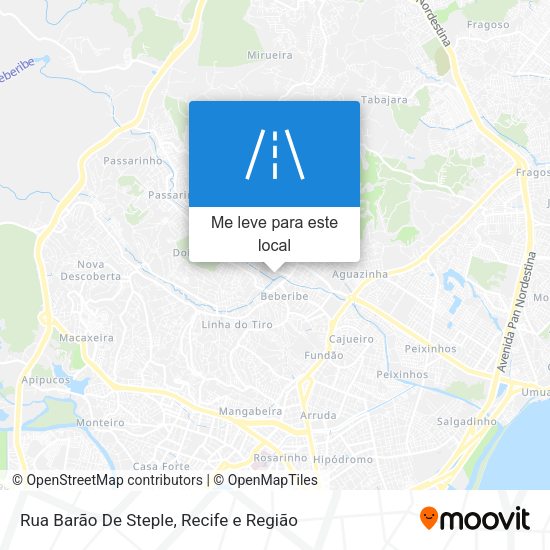 Rua Barão De Steple mapa