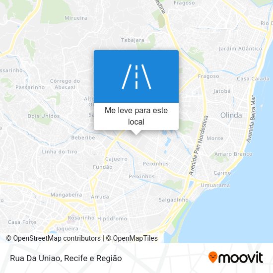 Rua Da Uniao mapa
