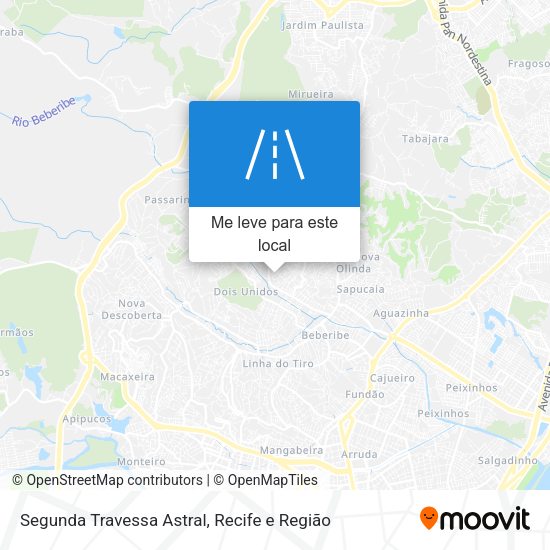 Segunda Travessa Astral mapa