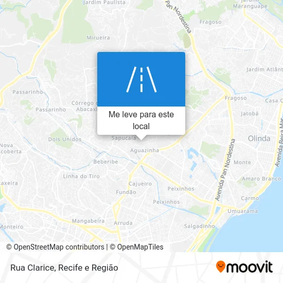 Rua Clarice mapa