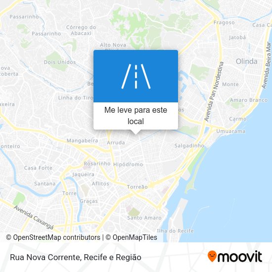 Rua Nova Corrente mapa