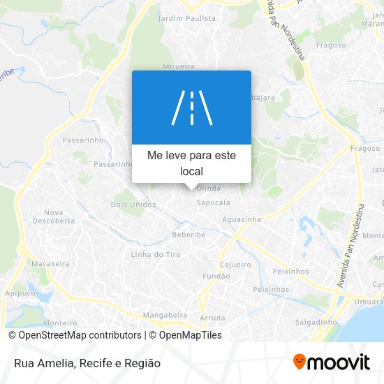 Rua Amelia mapa