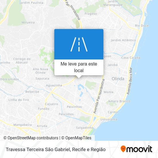 Travessa Terceira São Gabriel mapa